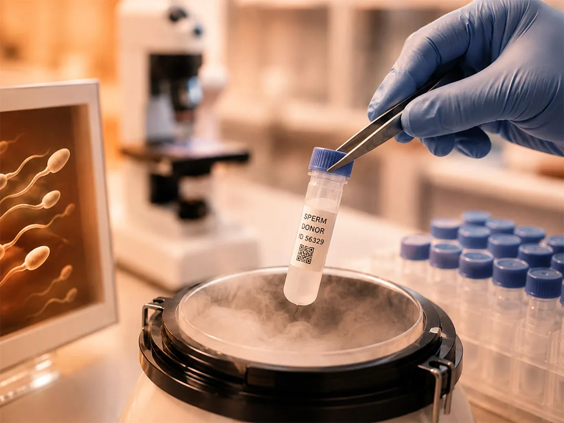 Kıbrıs'ta sperm donasyonu — kriyojenik saklama ve androloji laboratuvarı